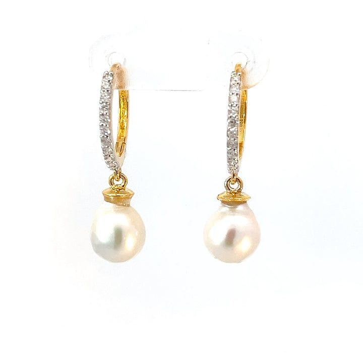 Pearl Hoop Earring