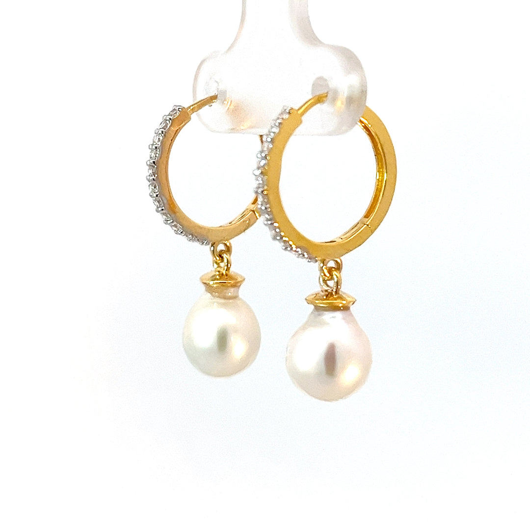 Pearl Hoop Earring