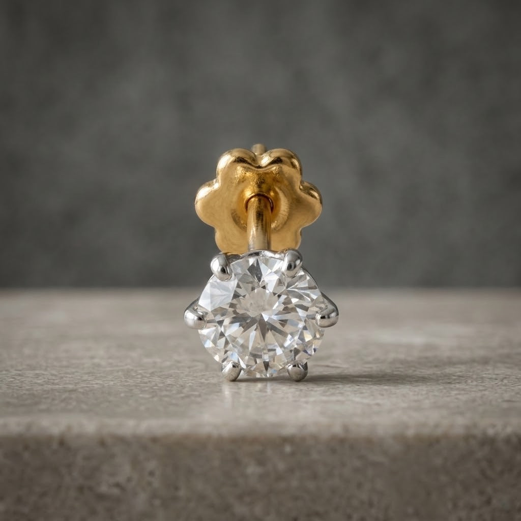 Lab Grown Diamond Nosepin