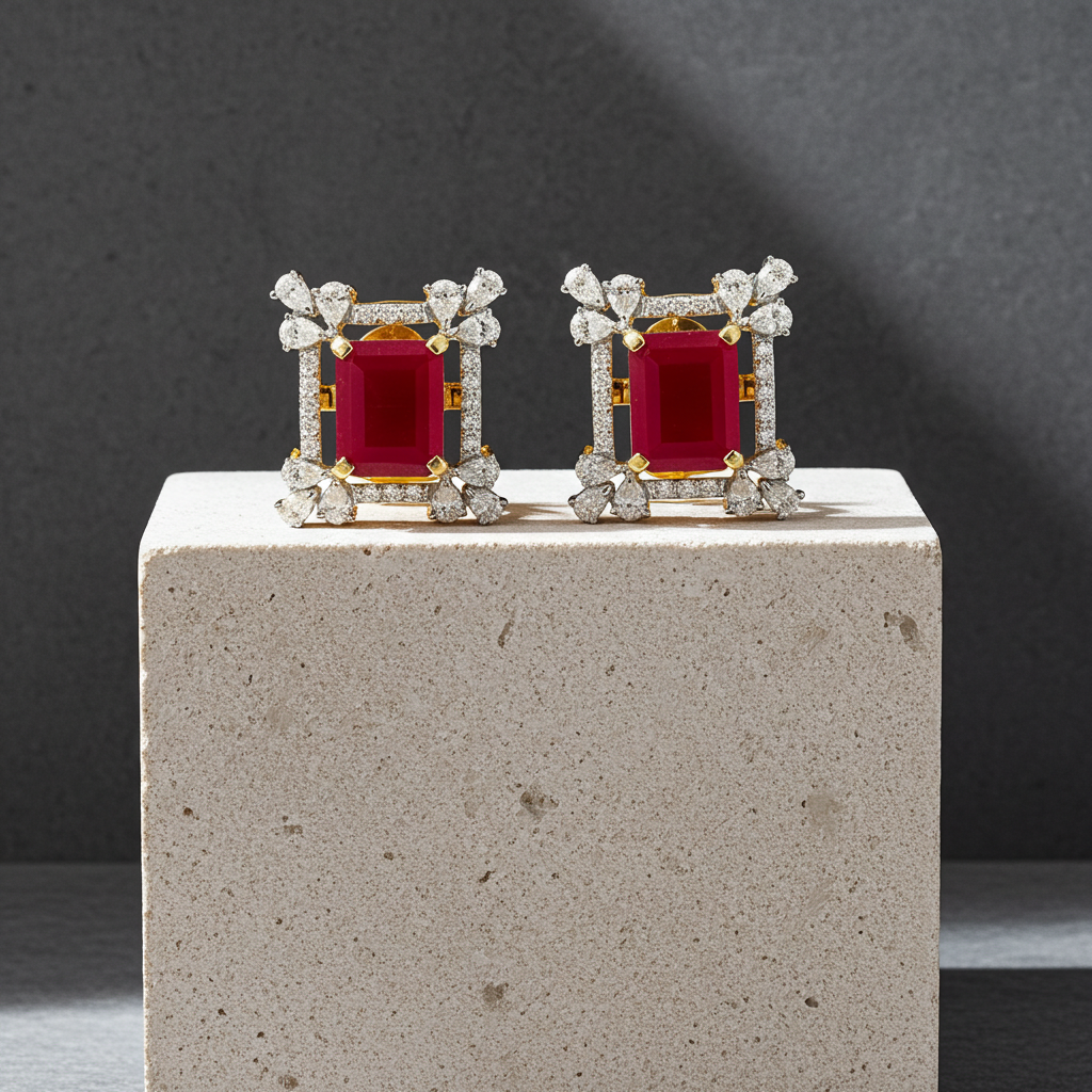 Ruby Earring