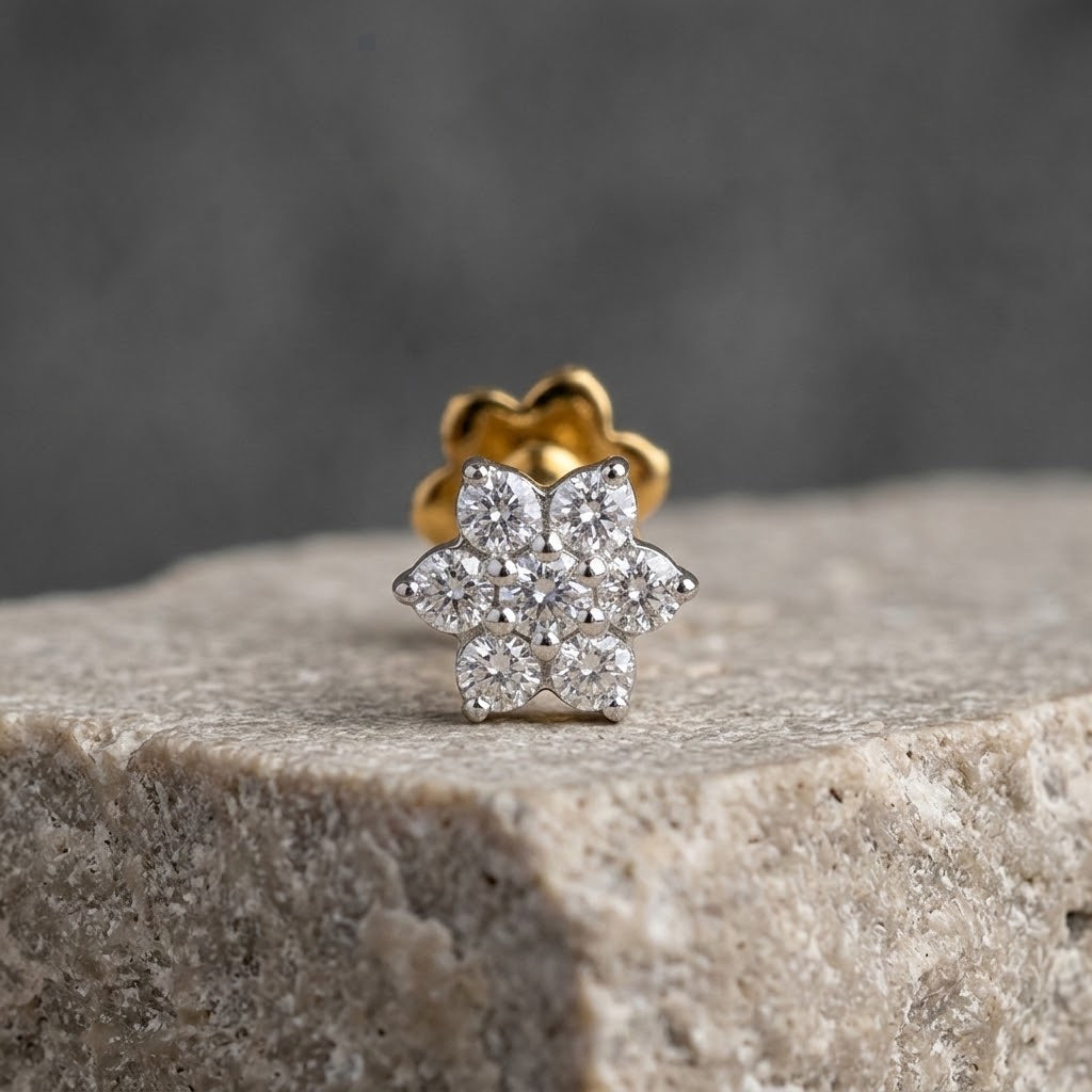 Lab Grown Diamond Nosepin
