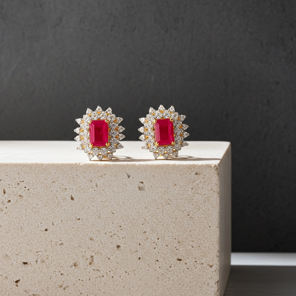 Ruby Earring