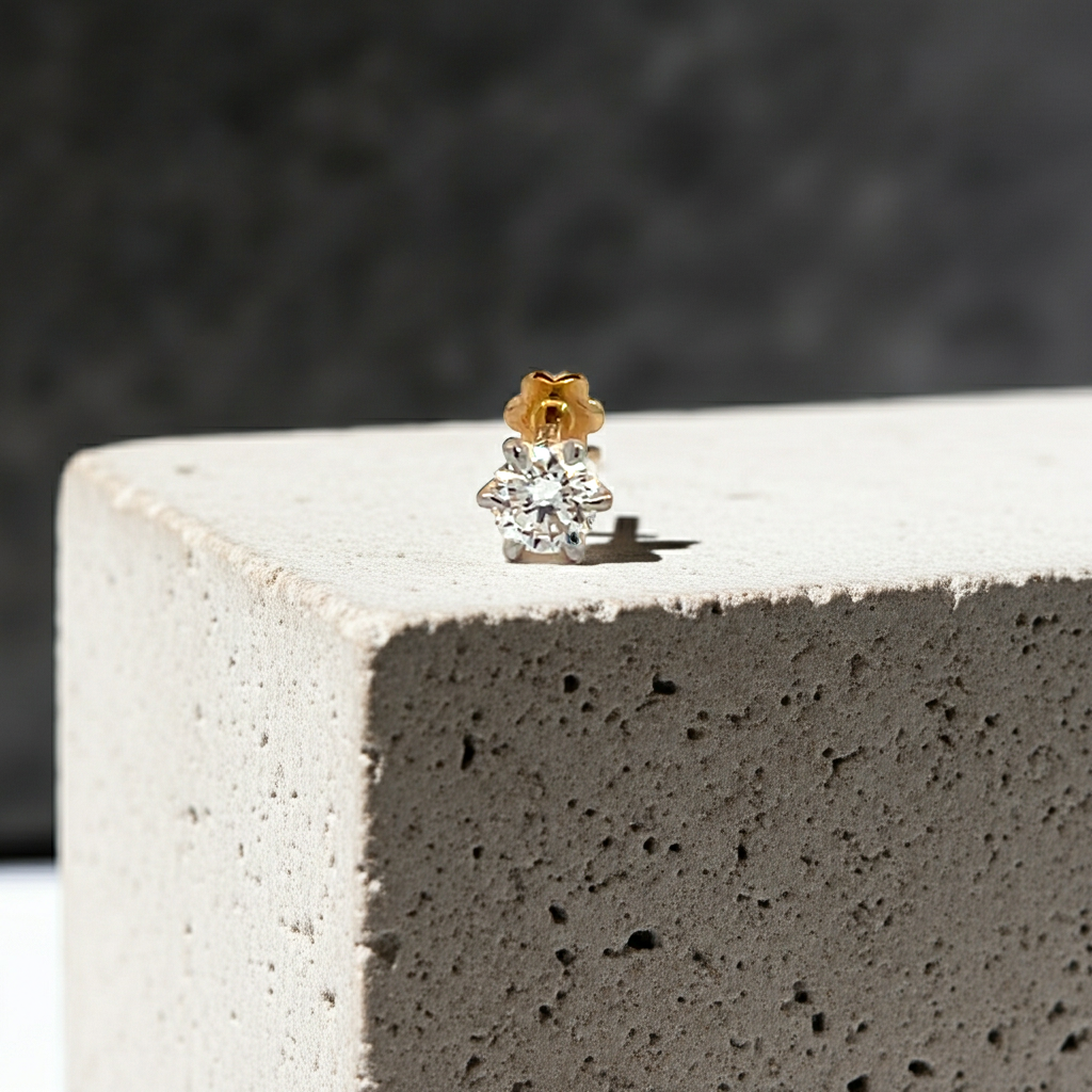 Lab Grown Diamond Nosepin